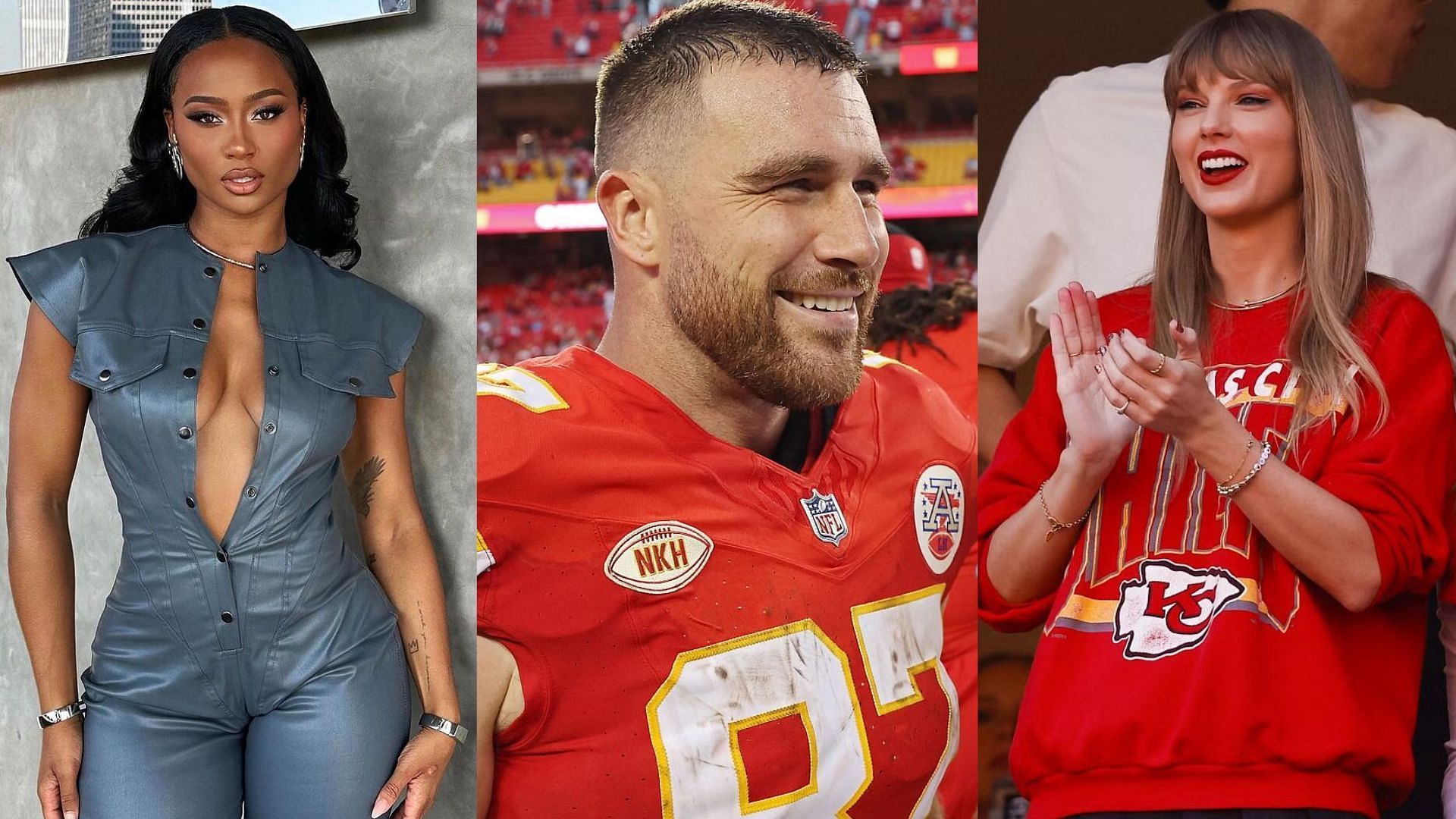 Kayla Nicole, Travis Kelce, and Taylor Swift (Image credit: Kayla Nicole on Instagram)