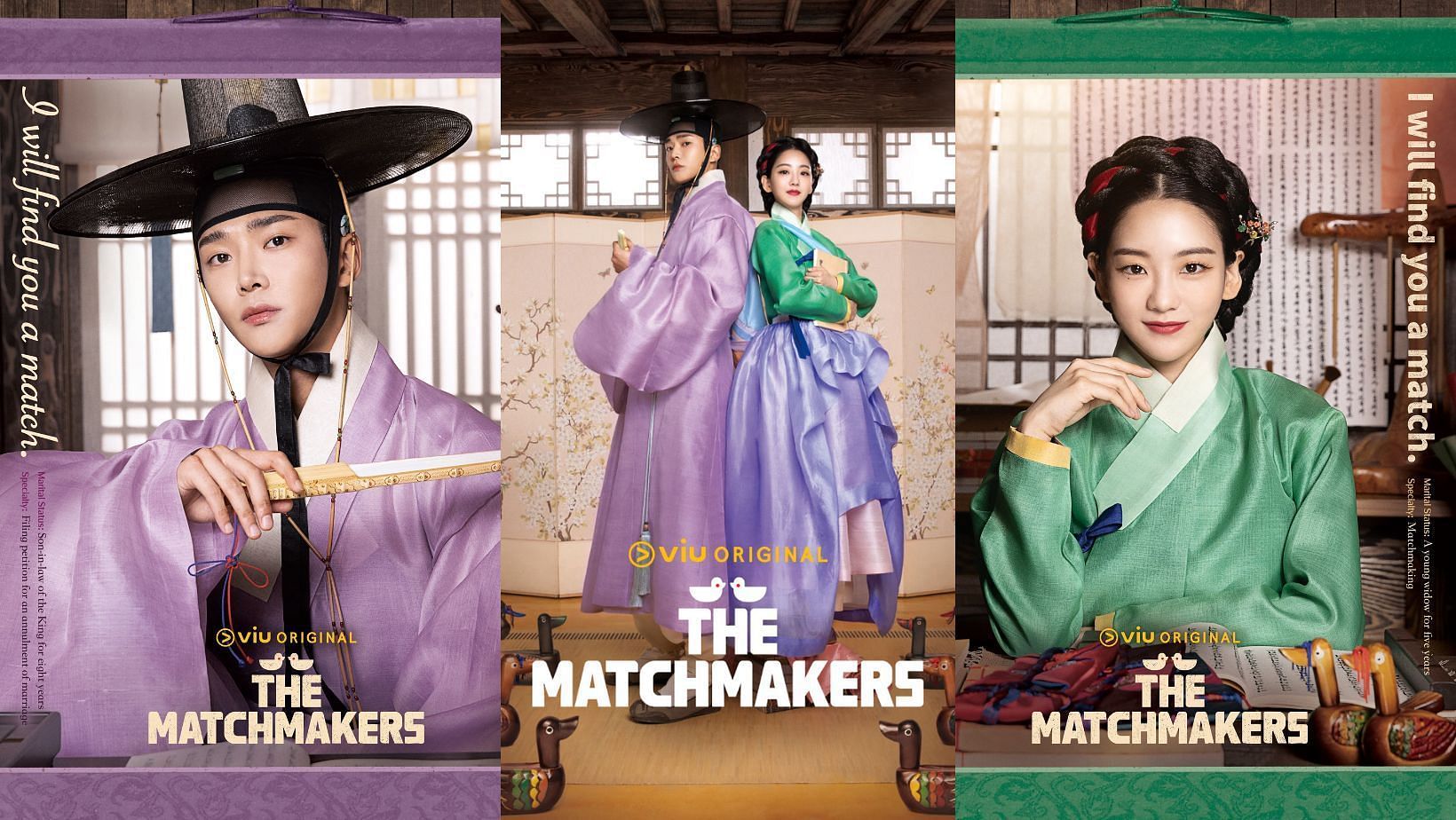 Upcoming K-drama starring Rowoon &quot;The Matchmakers&quot;. (Images via X/@ViuMalaysia)