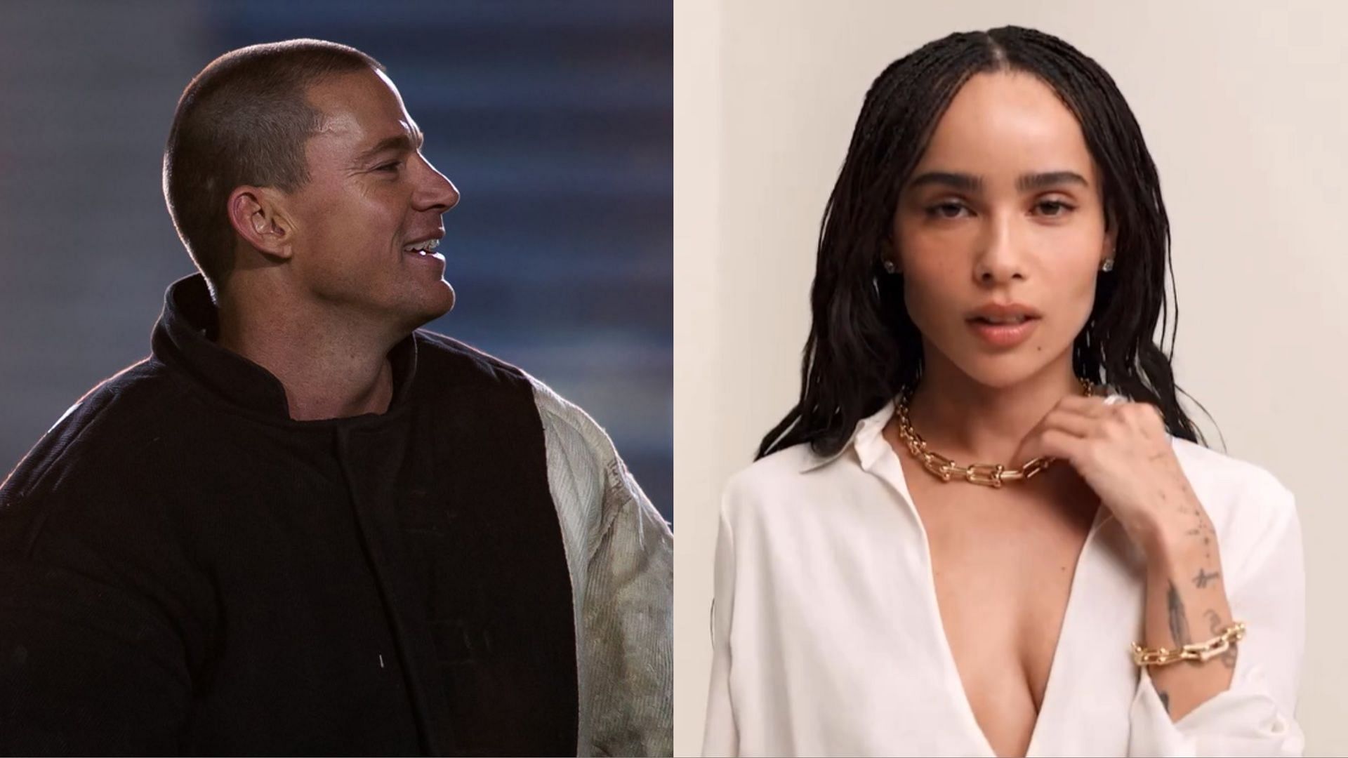 Channing Tatum and Zoe Kravitz are reportedly engaged. (Image via X/@channingtatum, Instagram/@zoeisabellakravitz)