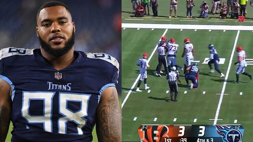 WATCH: Titans' Jeffery Simmons gets involved in fight with Bengals