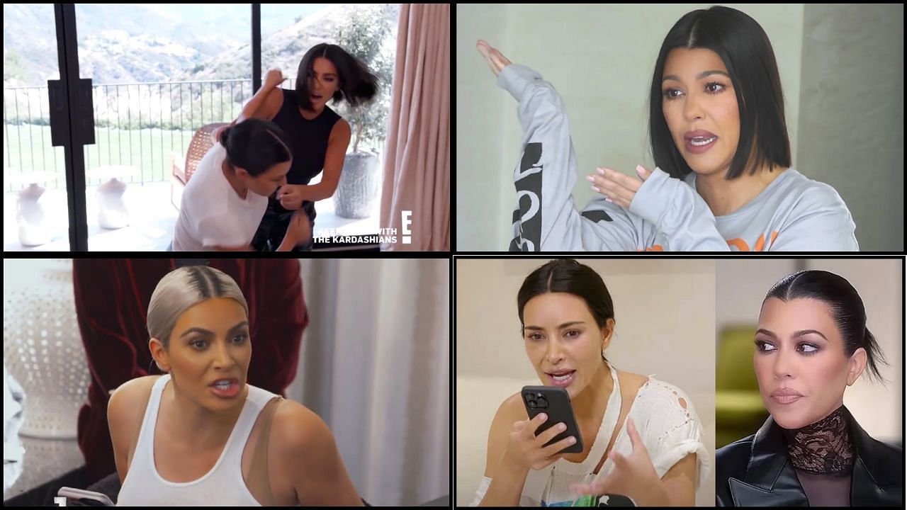 The Kardashians season 4 - Kim and Kourtney fights explained (Image via E!/Hulu)