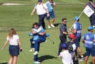 McIlroy celebrating with Tommy Fleetwood, 2023 Ryder Cup (Image via Getty).