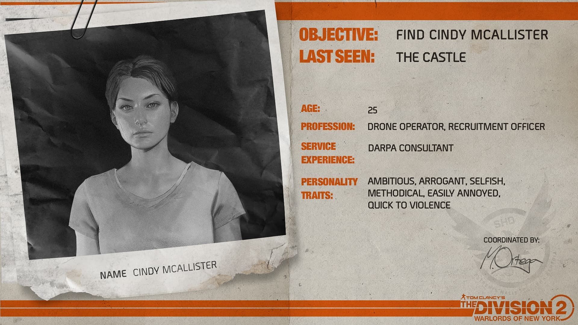 You can breeze through the first few levels of the Season Pass while progressing through the Cindy McAllister manhunt (Image via Ubisoft)