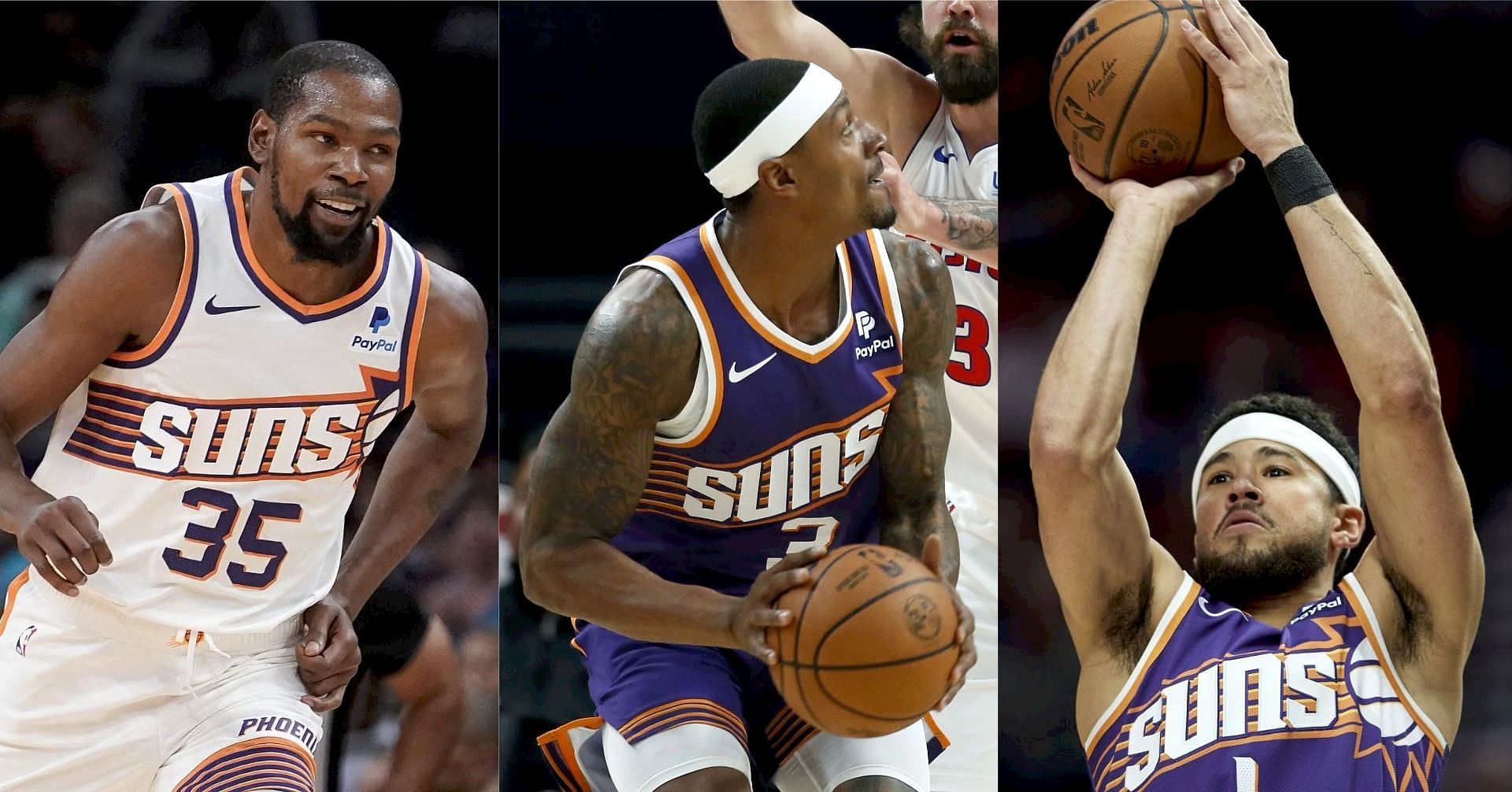 Phoenix Suns stars Kevin Durant, Bradley Beal and Devin Booker