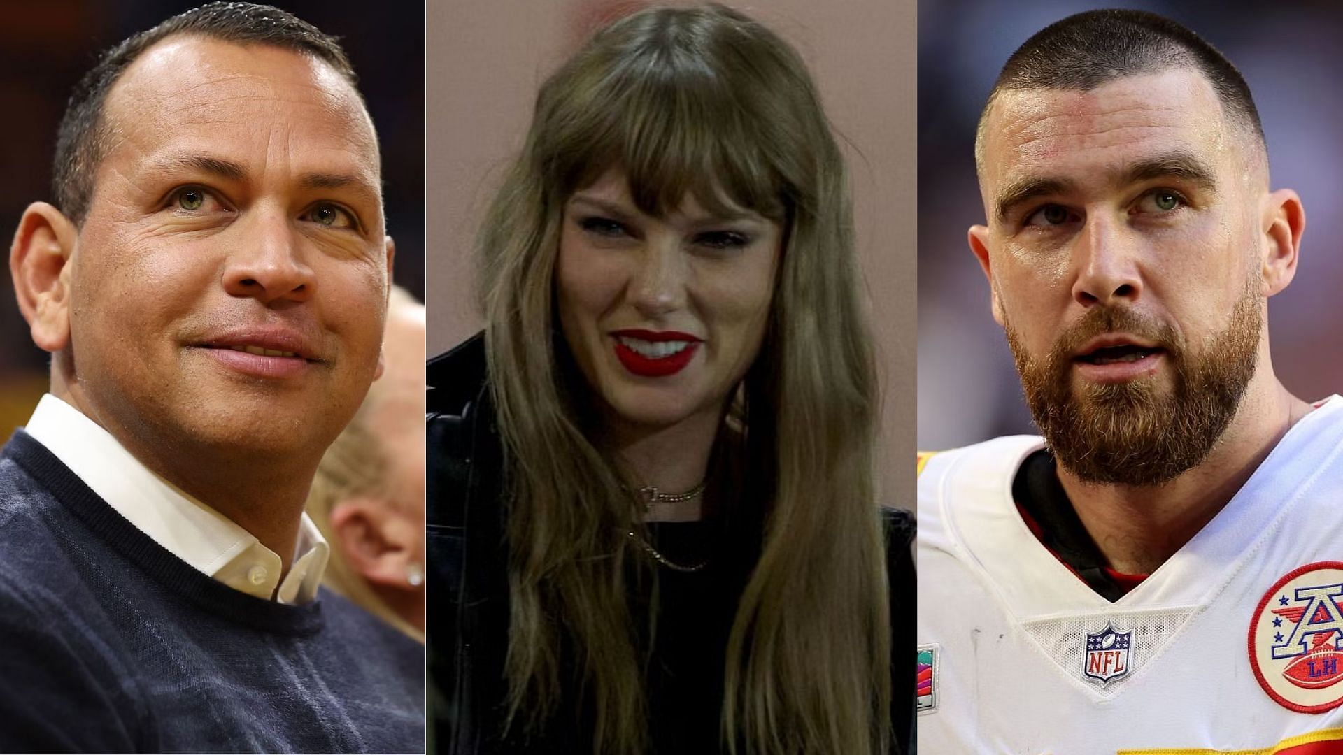 Alex Rodriguez, Taylor Swift, and Travis Kelce