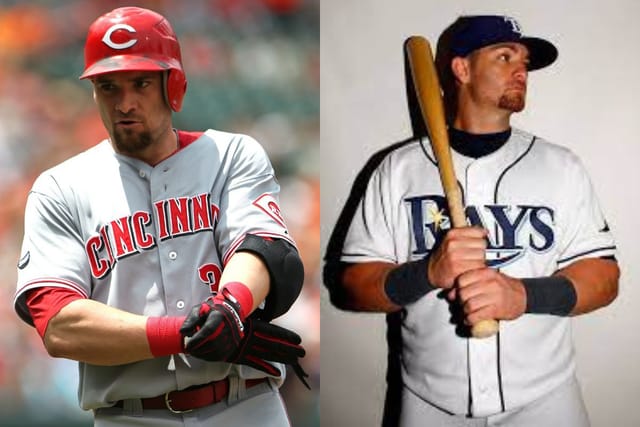 Which Rays players have also played for the Reds? MLB Immaculate Grid