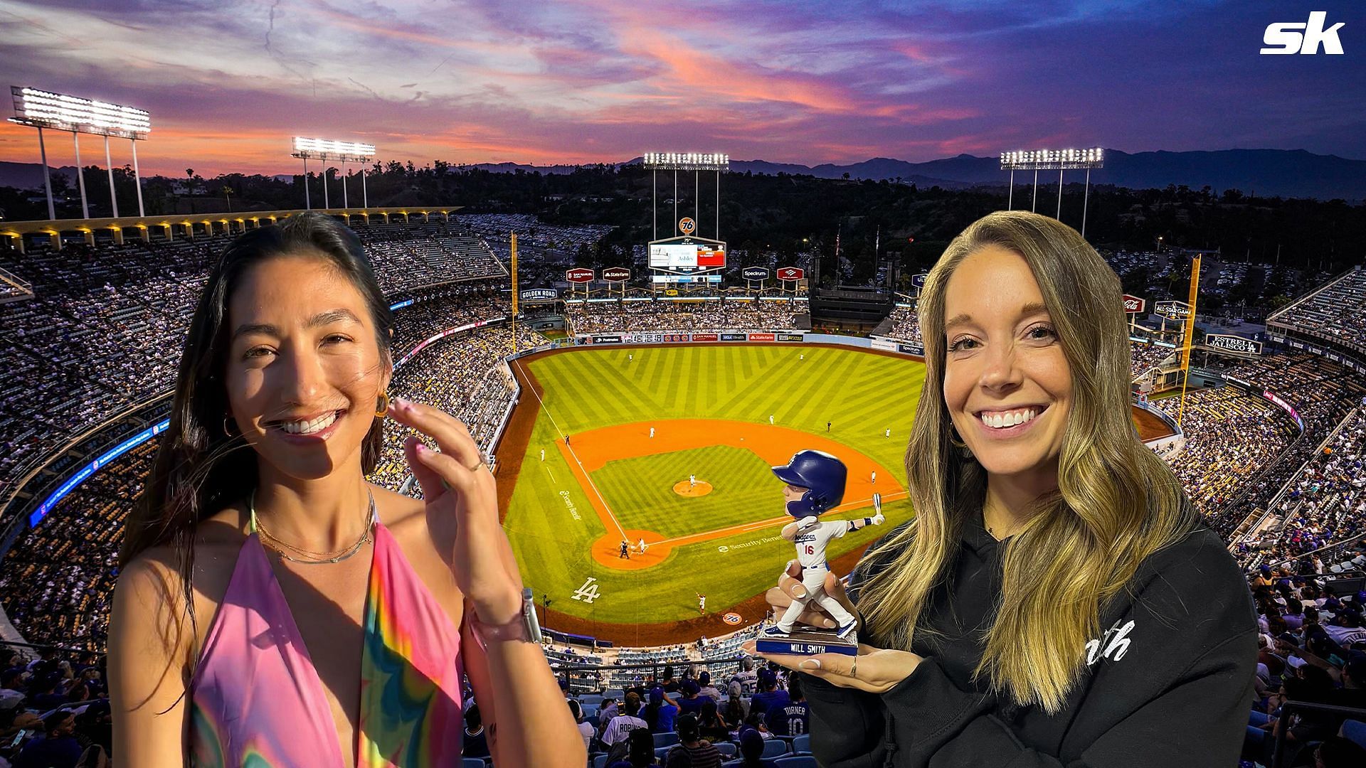 Will Smith's wife Cara shares throwback photo with Chris Taylor's better  half, taken in Dodger Stadium