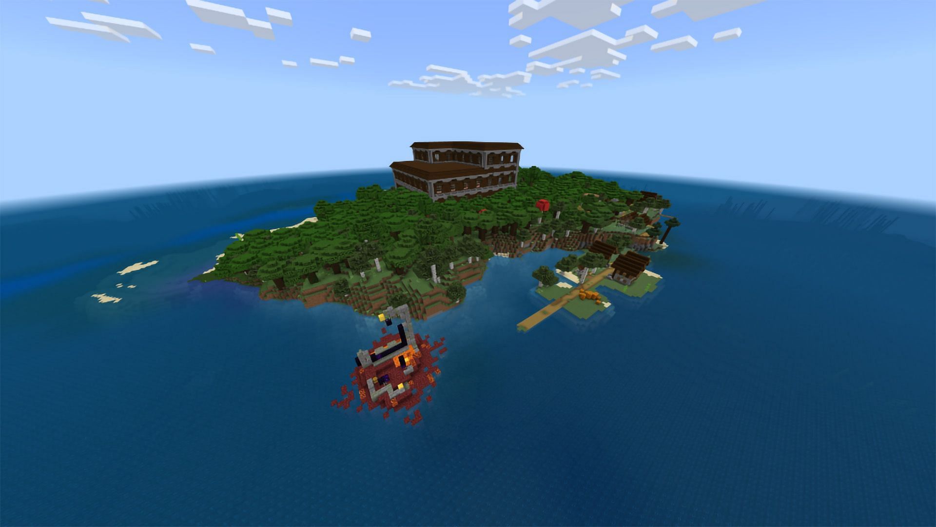 The hostile Island (Image via Mojang)