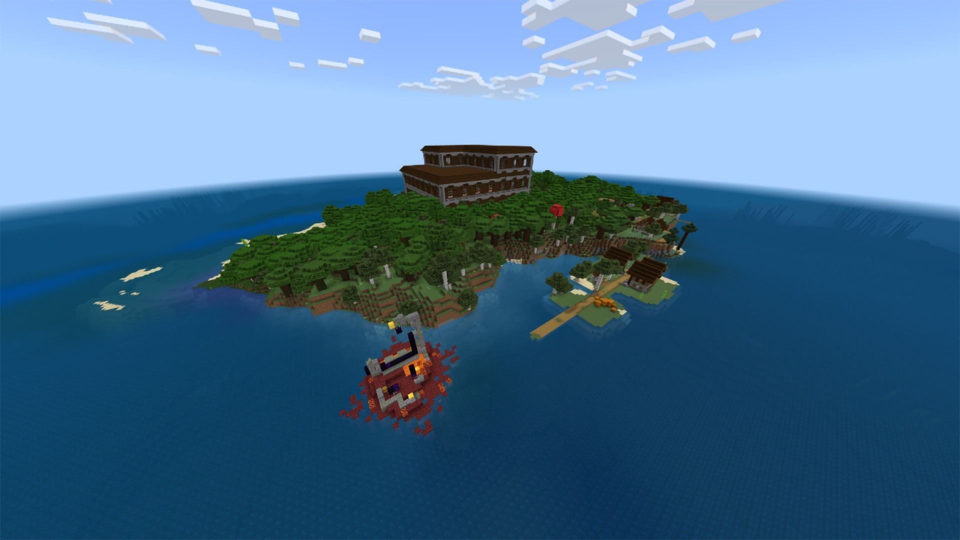 The hostile Island (Image via Mojang)