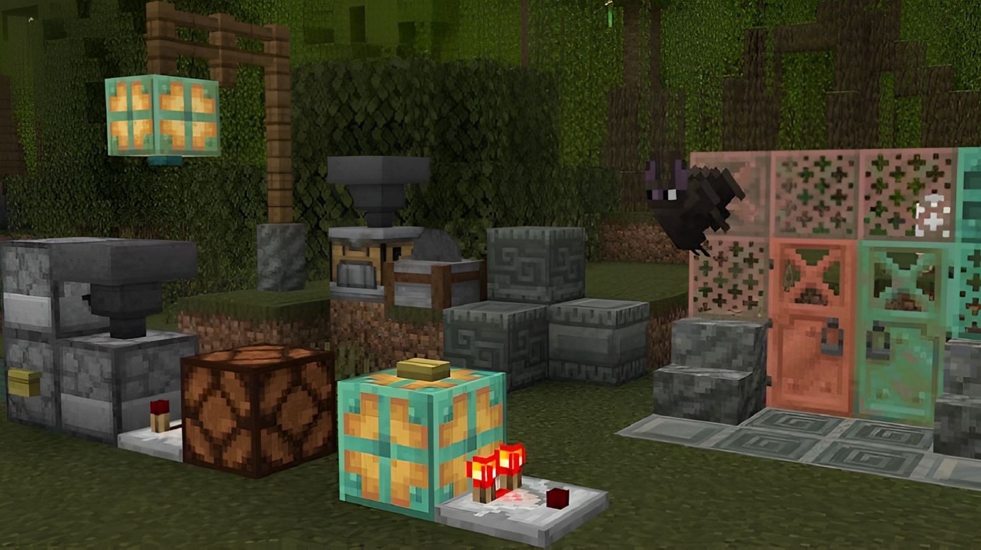 Plusieurs nouveaux blocs arrivent dans Bedrock Preview 1.20.50.22 (Image via Mojang)