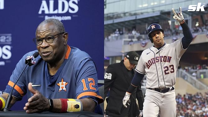 Astros fans express concern with Dusty Baker's ALCS Game 4 lineup - "The type of decisions that will get [him] fired"