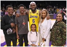 "When them genetics kick in it’s all over" - NBA fans send in rib-tickling reactions as LeBron James attends Zhuri James' volleyball game
