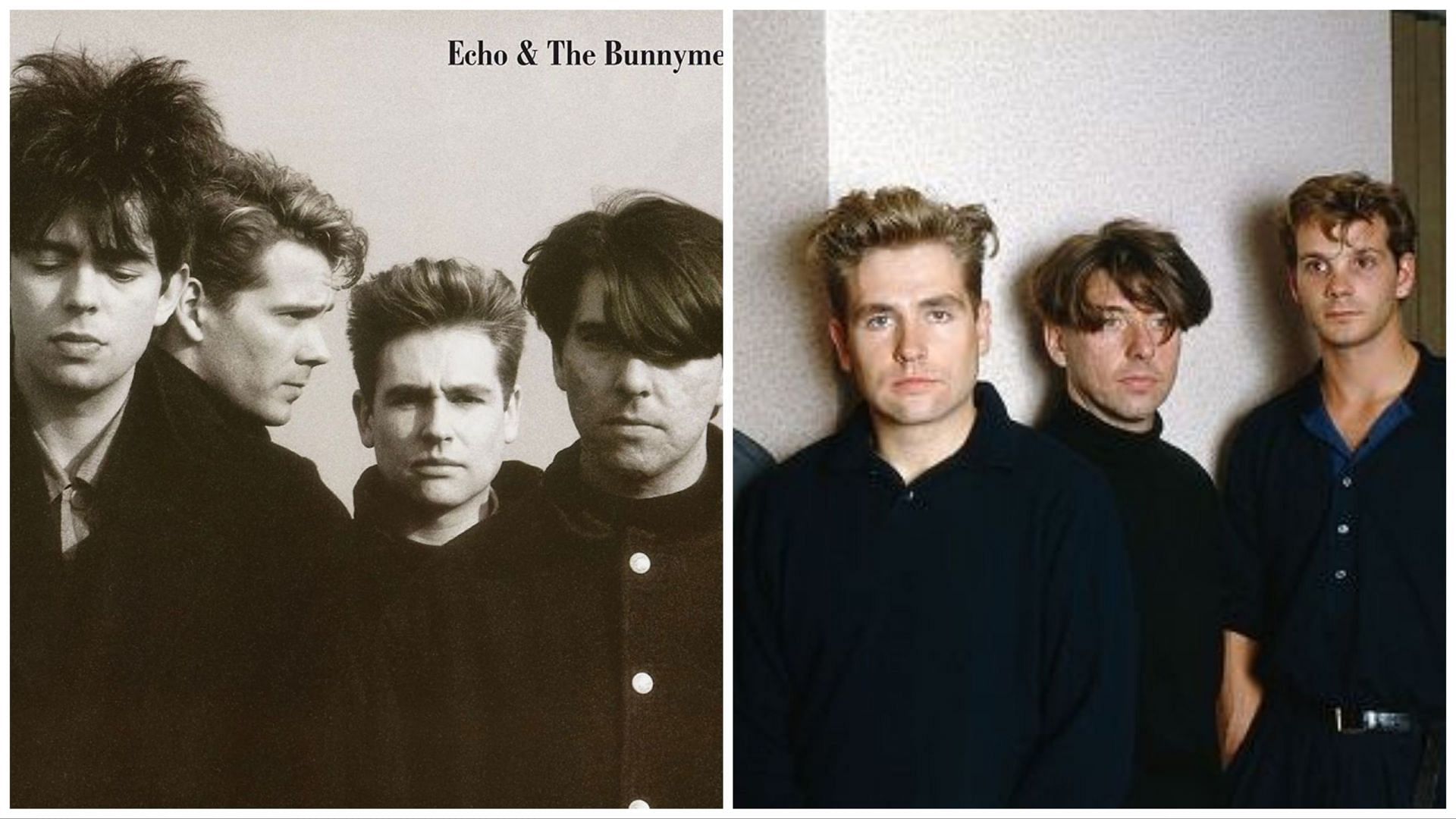 Two portrait of Echo and The Bunnymen (Images via official Instagram @officialbunnymen)