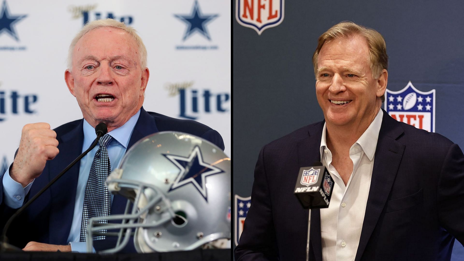 Cowboys owner Jerry Jones addresses Roger Goodell