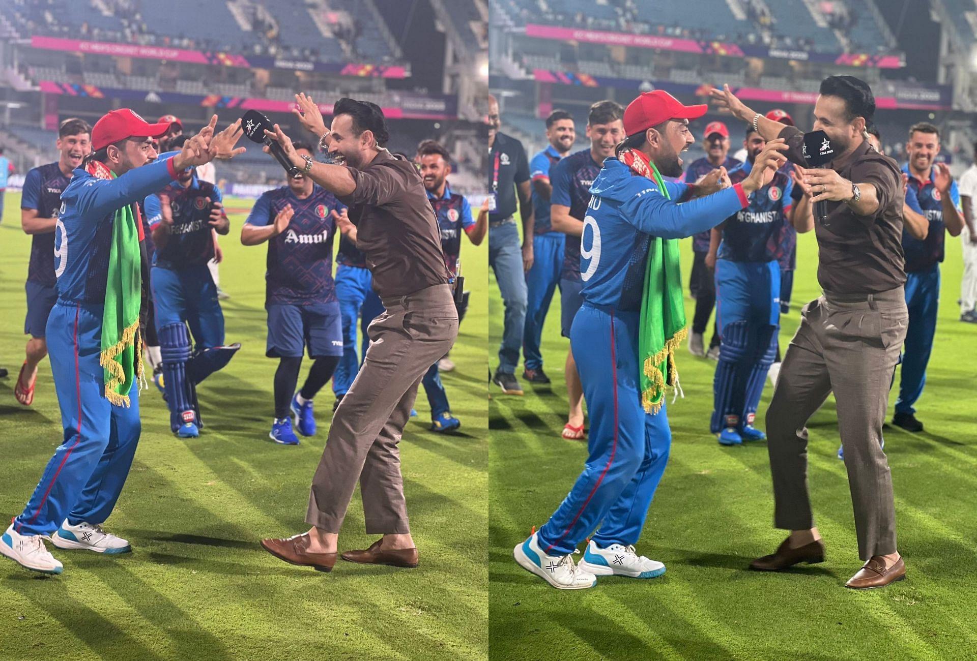 [Watch] Irfan Pathan Dances With Rashid Khan After Afghanistan's ...