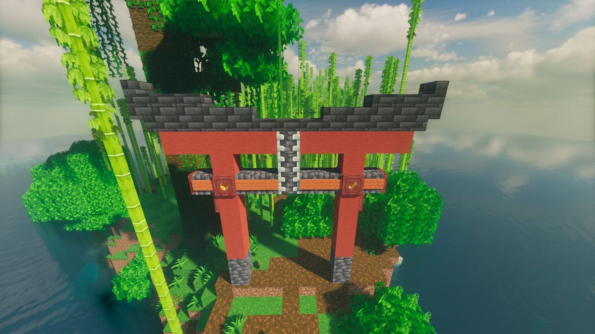 Minecraft Torii Gate build guide