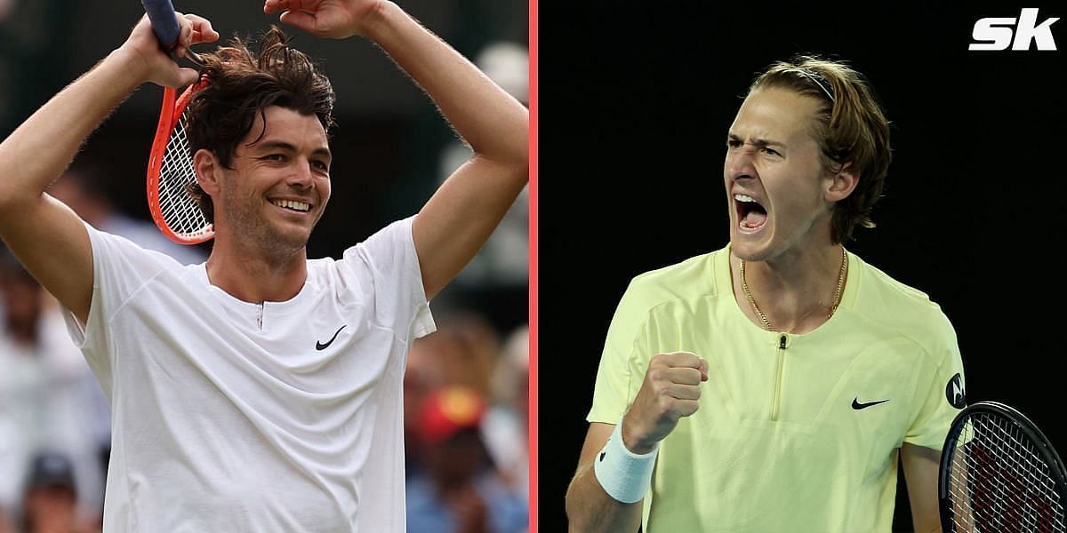 Taylor Fritz (L) and Sebastian Korda (R)