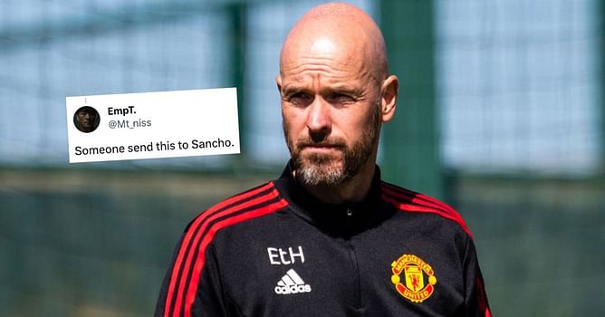 "Plays like Havertz" "Worse than Fred" - Fans mock Erik ten Hag after old clip of Manchester United manager goes viral