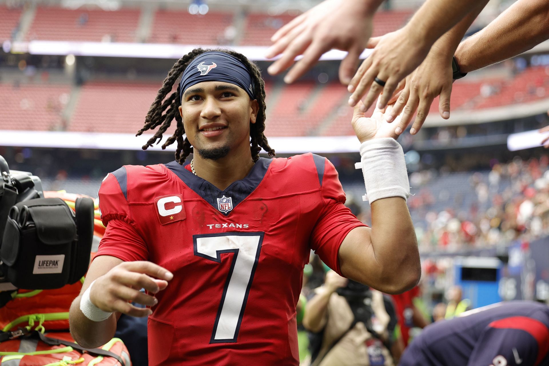 C.J. Stroud after defeating the Pittsburgh Steelers