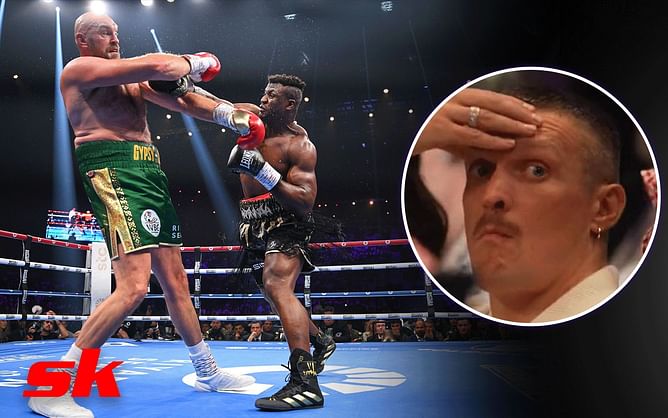 Oleksandr Usyk admits he had selfish reasons behind shouting helpful instructions at Tyson Fury from ringside