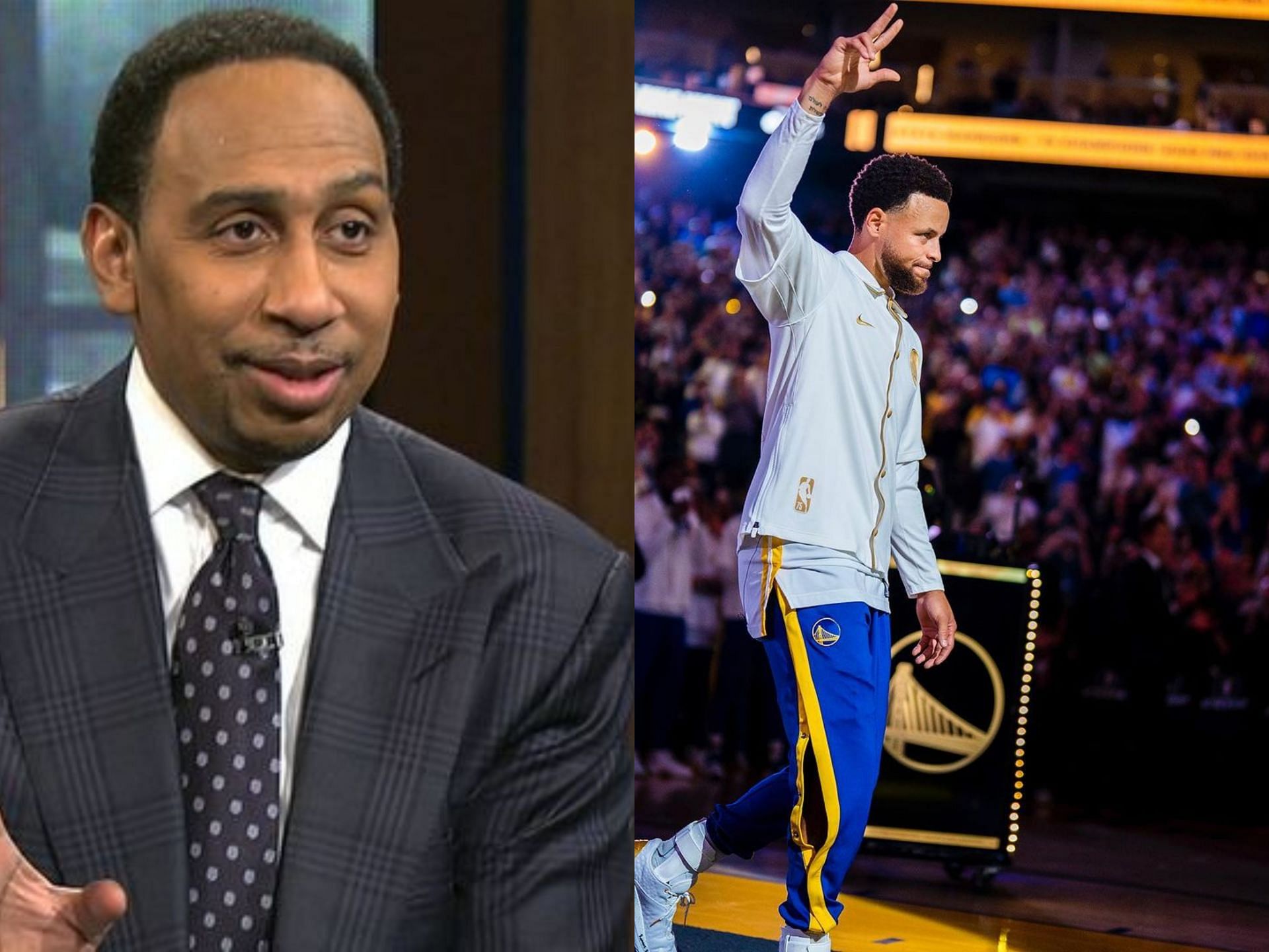Stephen A Smith in awe of Steph Curry over Dillon Brooks crossover