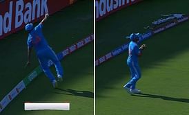 [Watch] Shardul Thakur takes a juggling boundary catch to dismiss Rahmanullah Gurbaz in IND vs AFG 2023 World Cup game