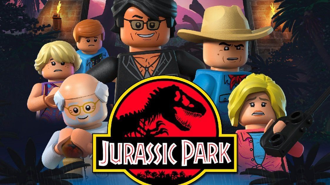 A LEGO twist on the Jurassic Park saga: Premiering soon on Peacock! (Image via Peacock)