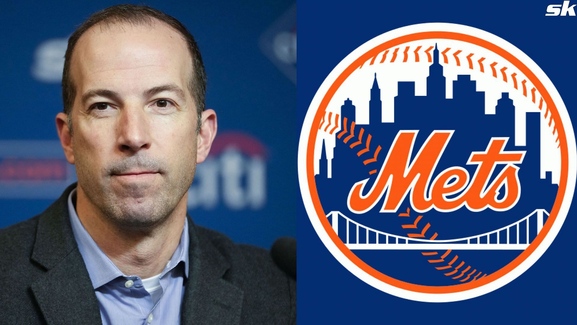 New York Mets general manager Billy Eppler speaks to reporters during a news conference at Citi Field
