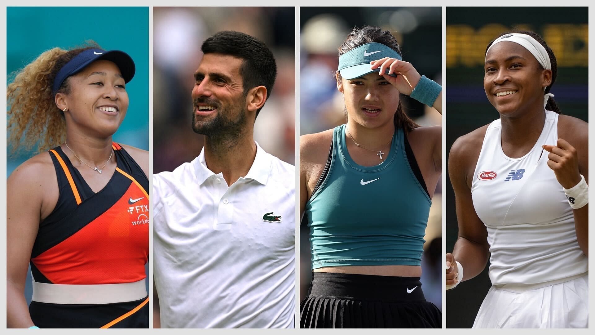 Naomi Osaka Novak Djokovic Emma Raducanu Coco Gauff most markatable athletes