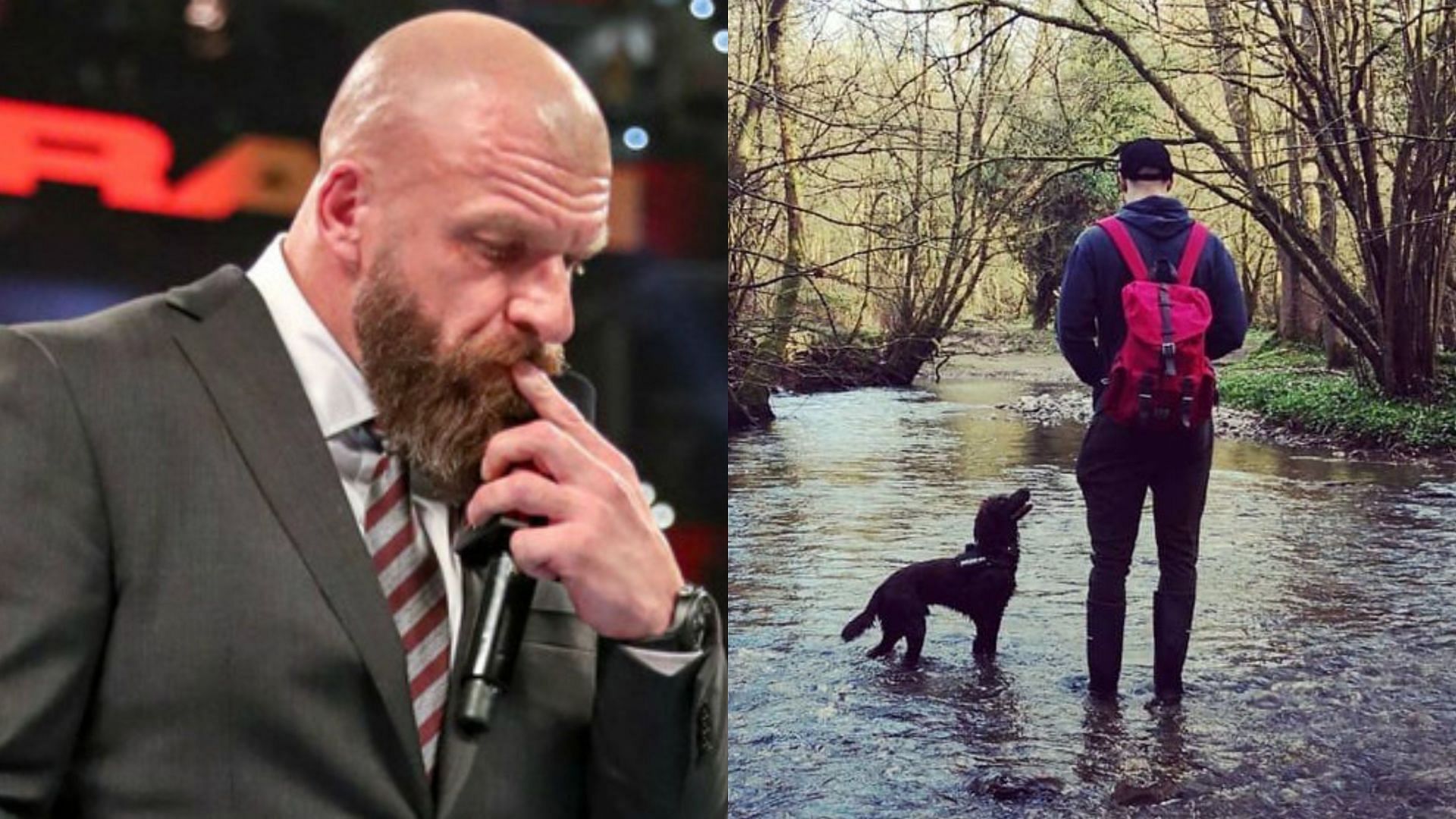 WWE Chief Content Officer Triple H (left) and Rip Fowler (right)