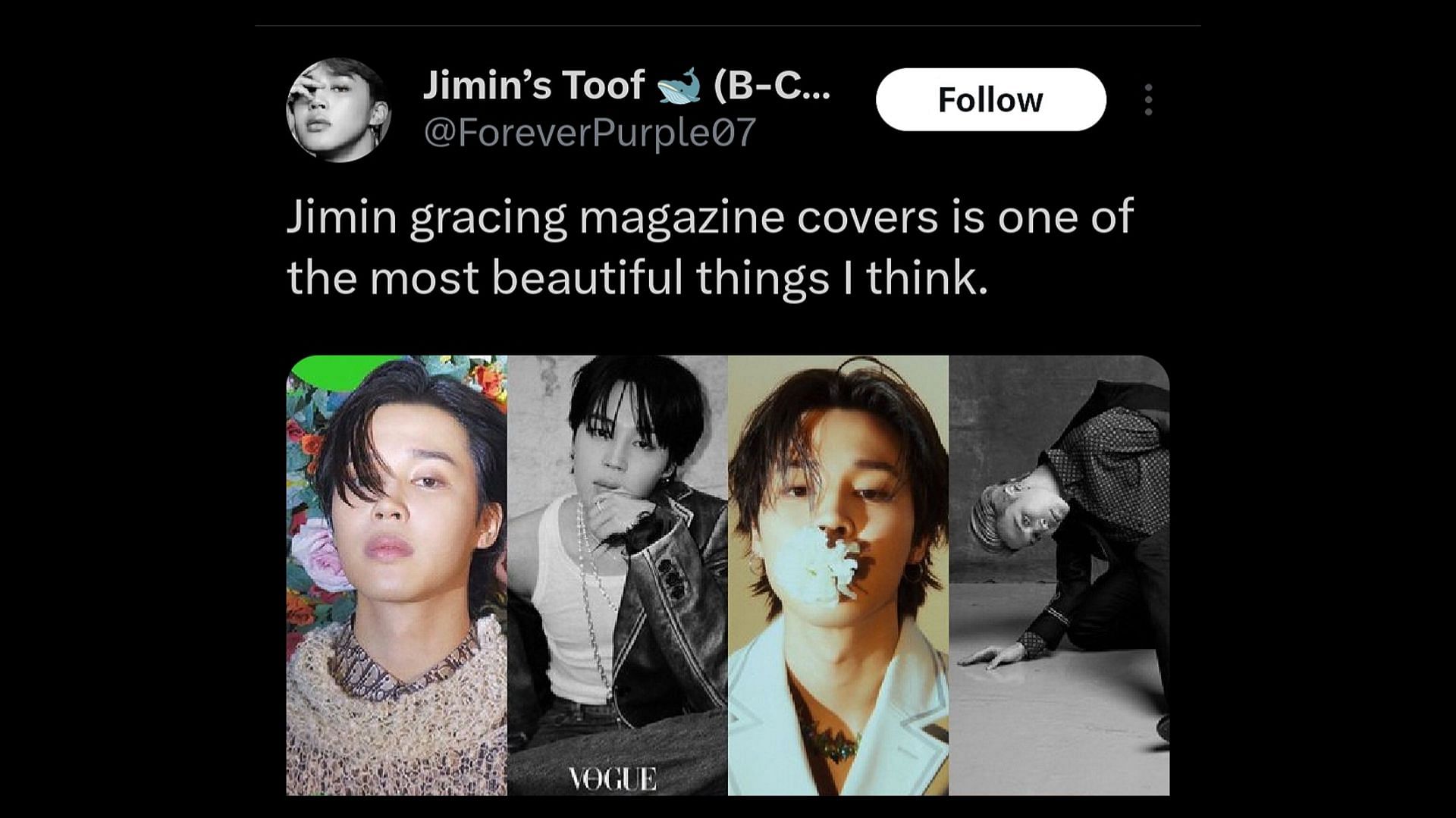 BTS JIMIN - GQ Korea Magazine Cover JIMIN (Nov 2023)