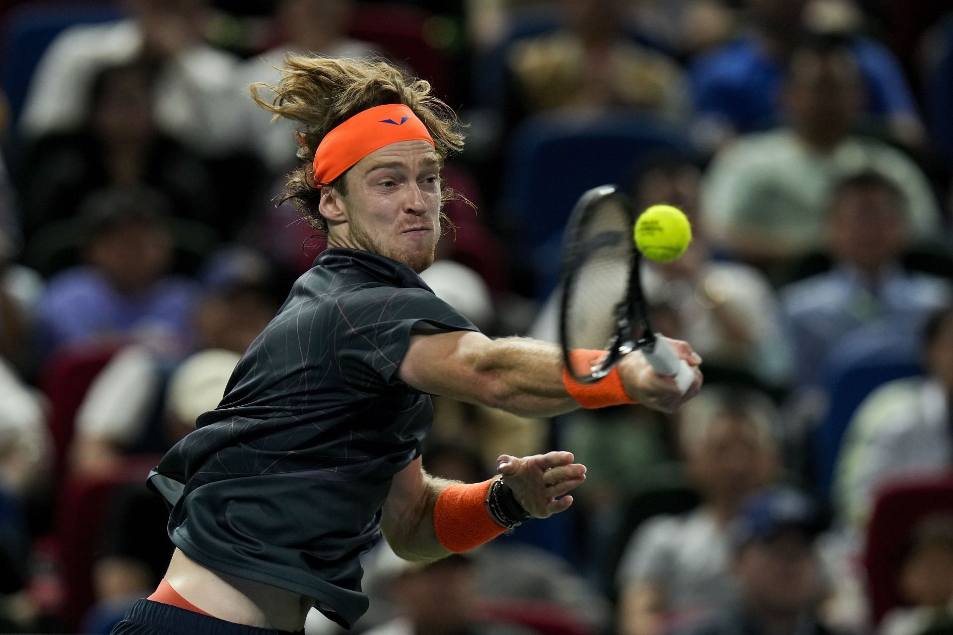 Rublev at the 2023 Shanghai Masters.
