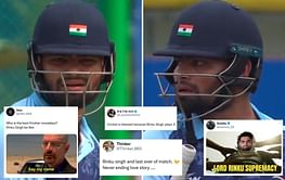 "World ain't ready for Lord Rinku Singh" - Fans react to the batter's blistering knock in IND vs NEP Asian Games 2023