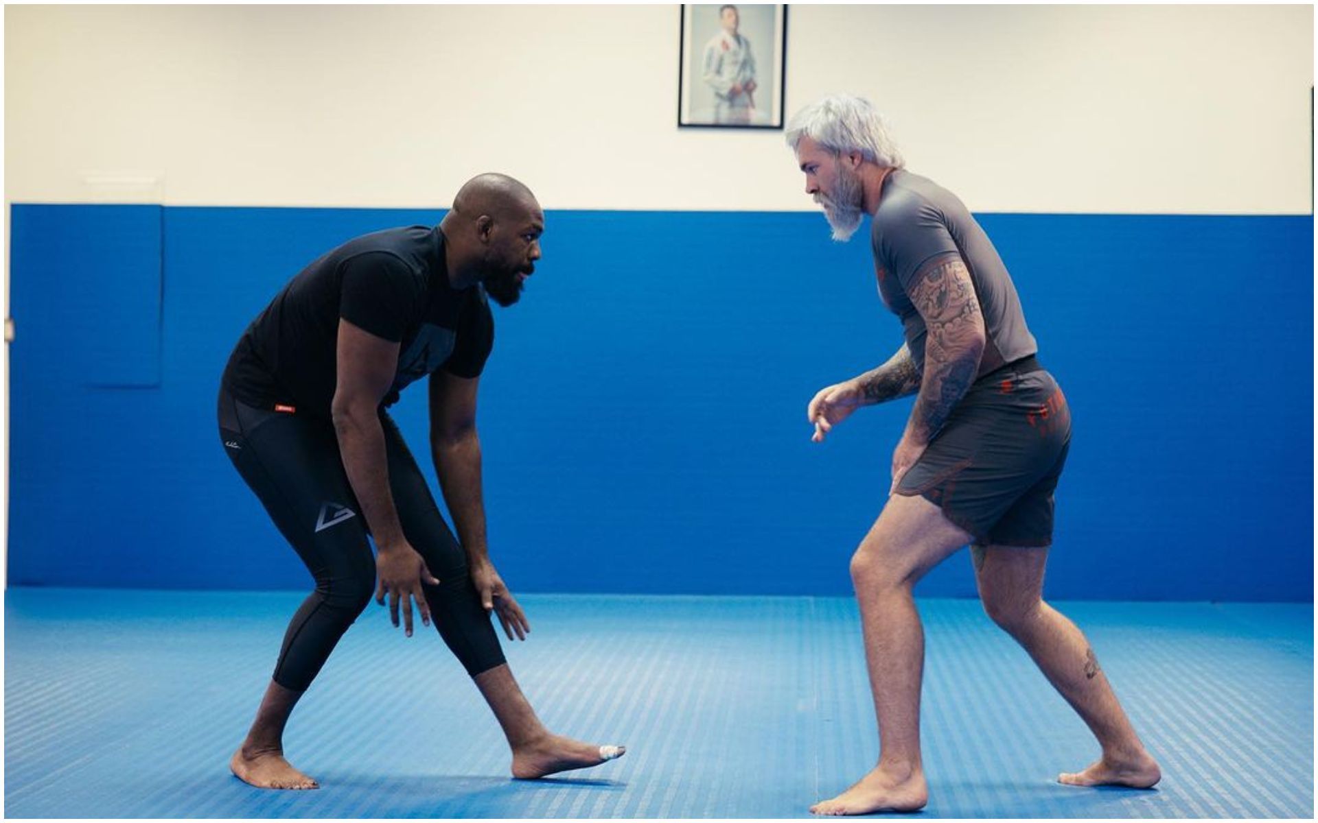 Jon Jones training with Gordon Ryan