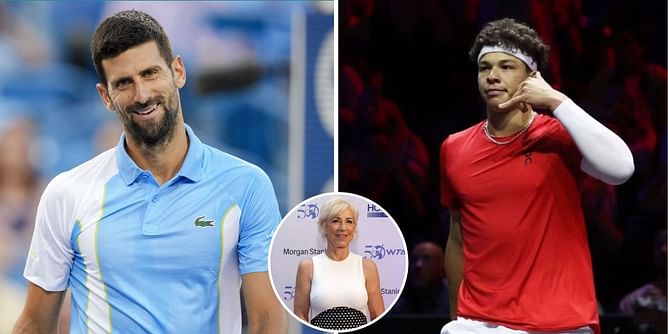 Chris Evert amused by alternate career paths for ATP players ft. Novak Djokovic as yoga instructor and Ben Shelton as call center employee