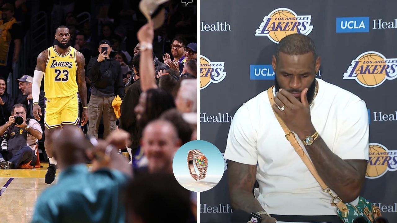 LeBron James wears $61,500 Rolex Day-Date watch after Suns-Lakers