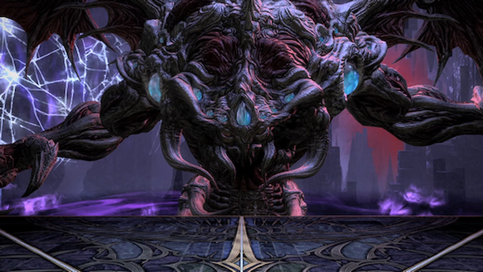 The corrupted boss in the Abyssal Fracture Extreme trial. (Image via Square Enix)