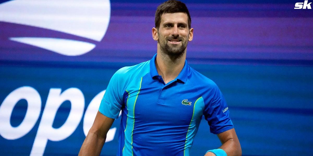 Novak Djokovic at the 2023 US Open