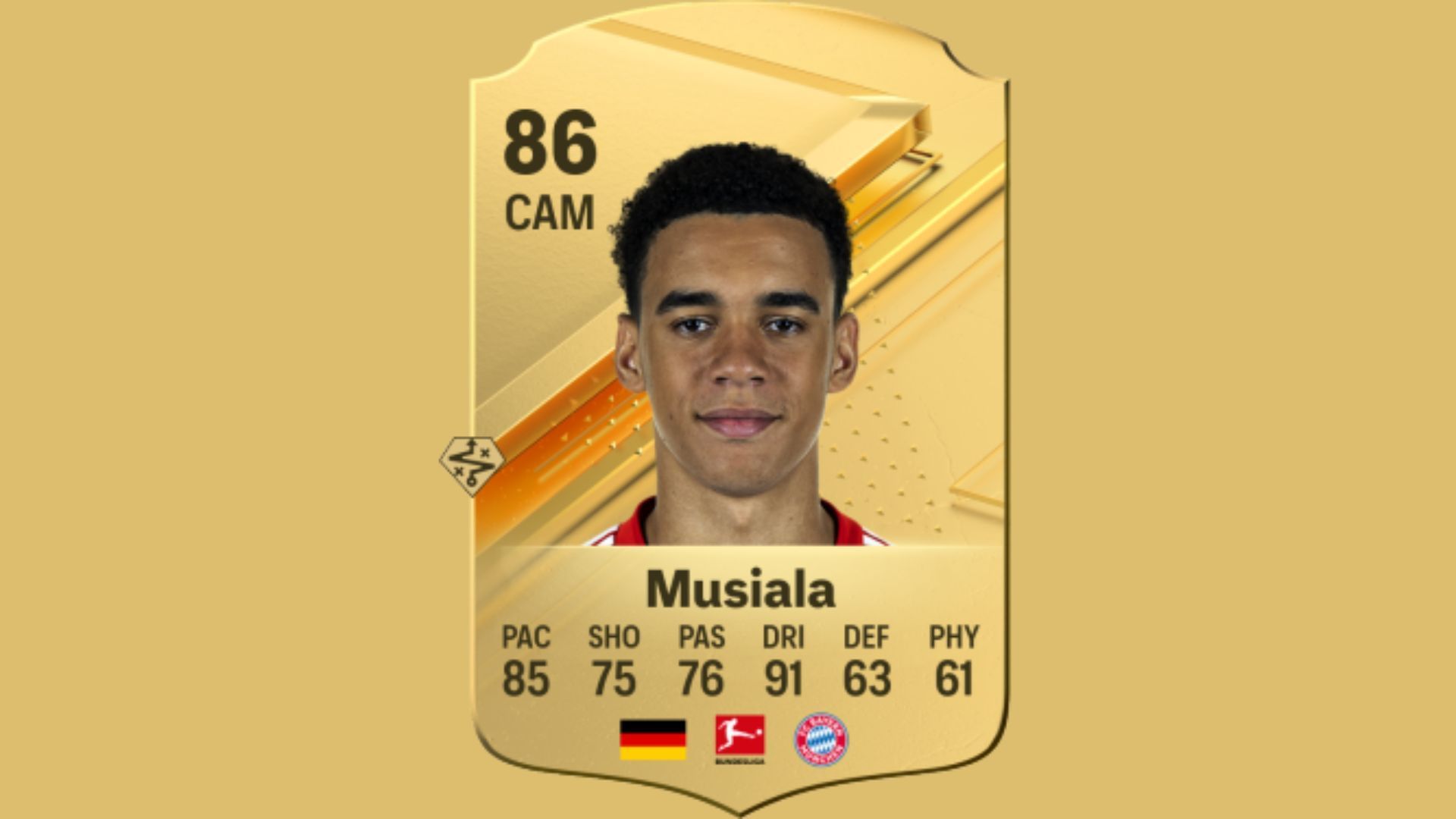 Jamal Musiala in EA FC 24 (Image via EA Sports)