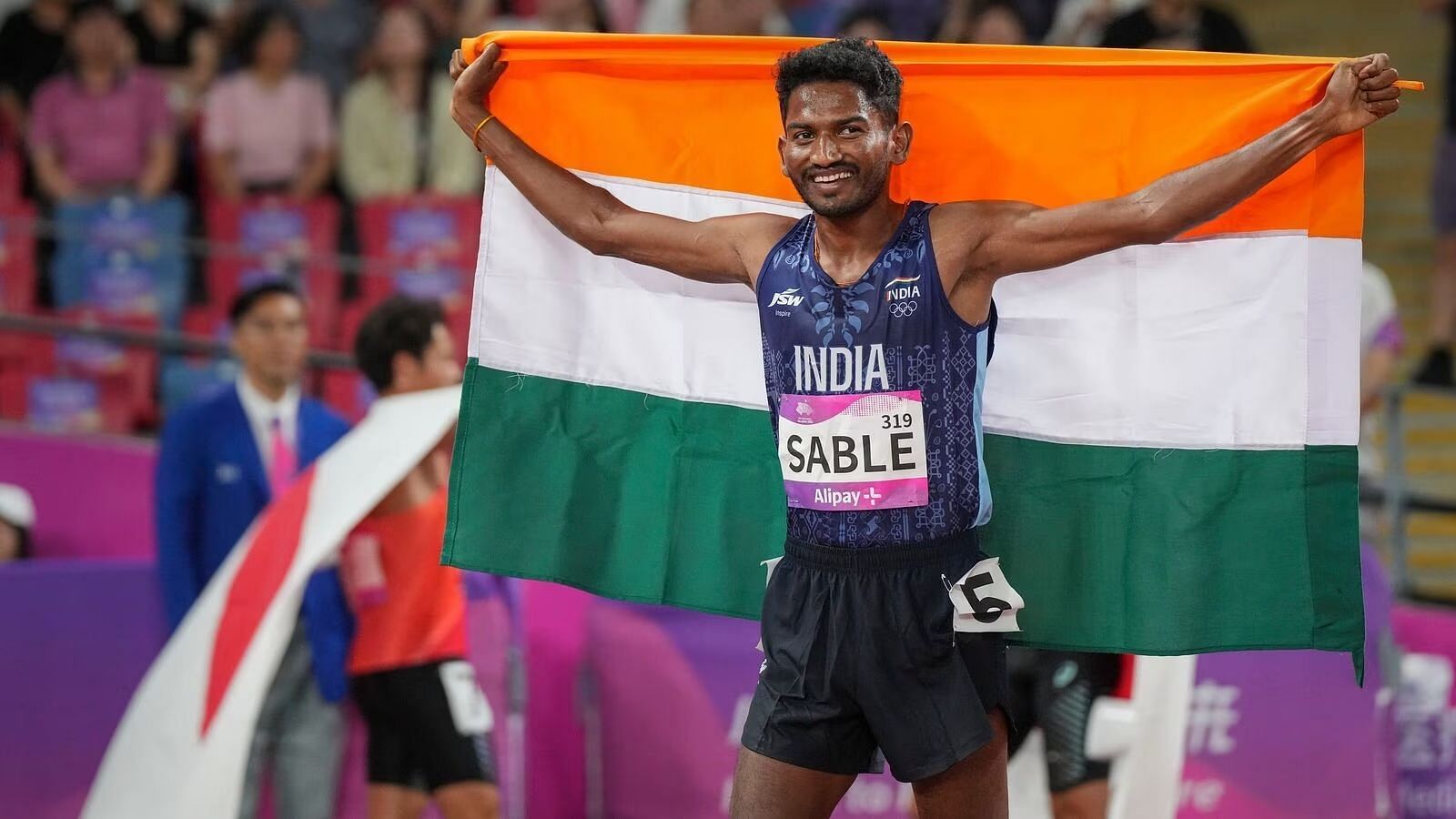 Avinash Sable during the Asian Games.