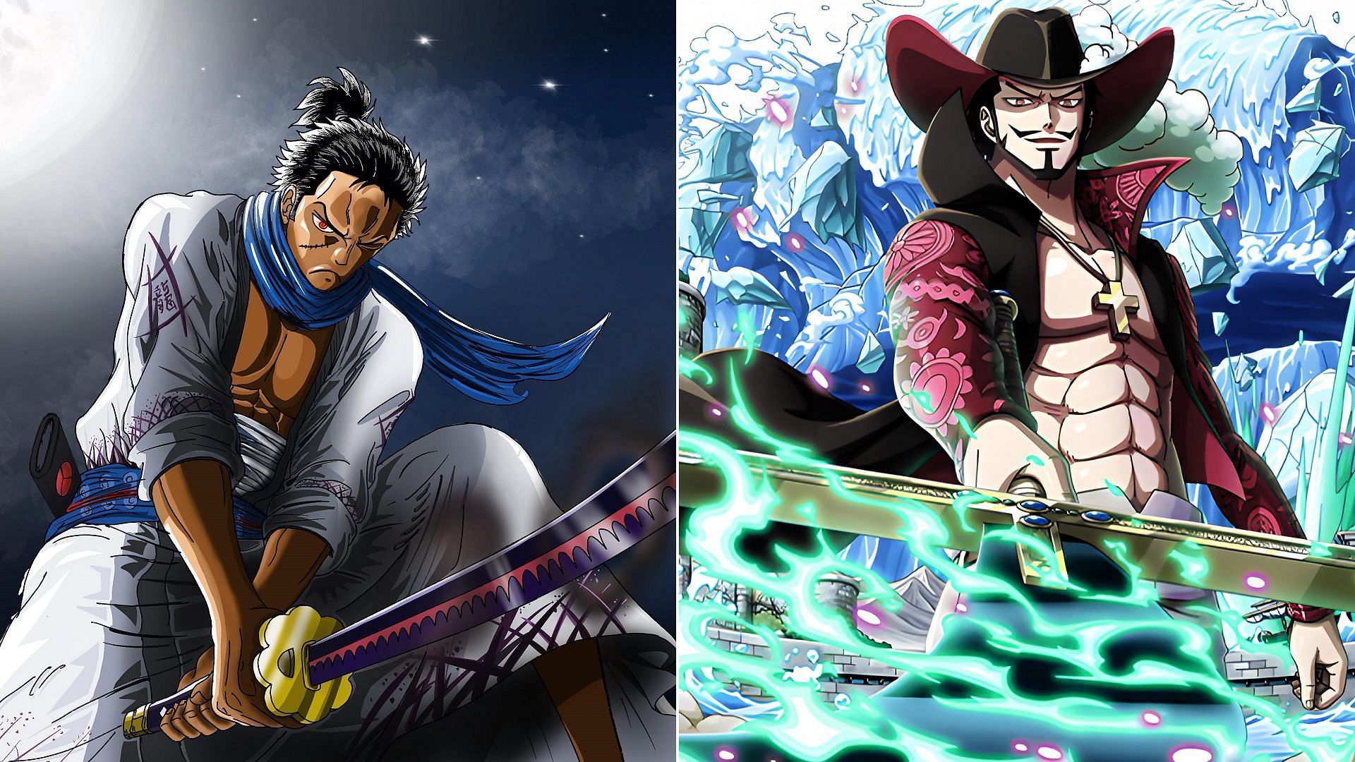 Only Ryuma and Mihawk ever achieved a Black Blade (Image via Toei Animation, One Piece)
