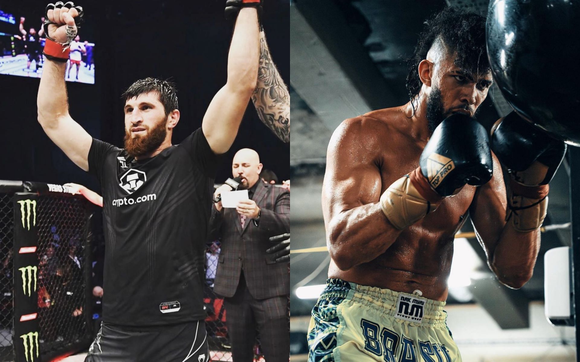 Magomed Ankalaev (left) and Johnny Walker (right) [Image courtesy of @ankalaev_magomed and @johnnywalker on Instagram]