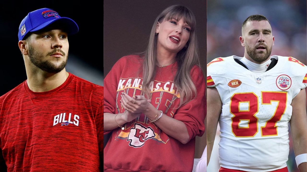 Josh Allen, Taylor Swift, and Travis Kelce