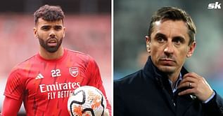 “It’s also the coach’s orders” – David Raya responds to incident when Gary Neville called him ‘nervous wreck’ at Arsenal