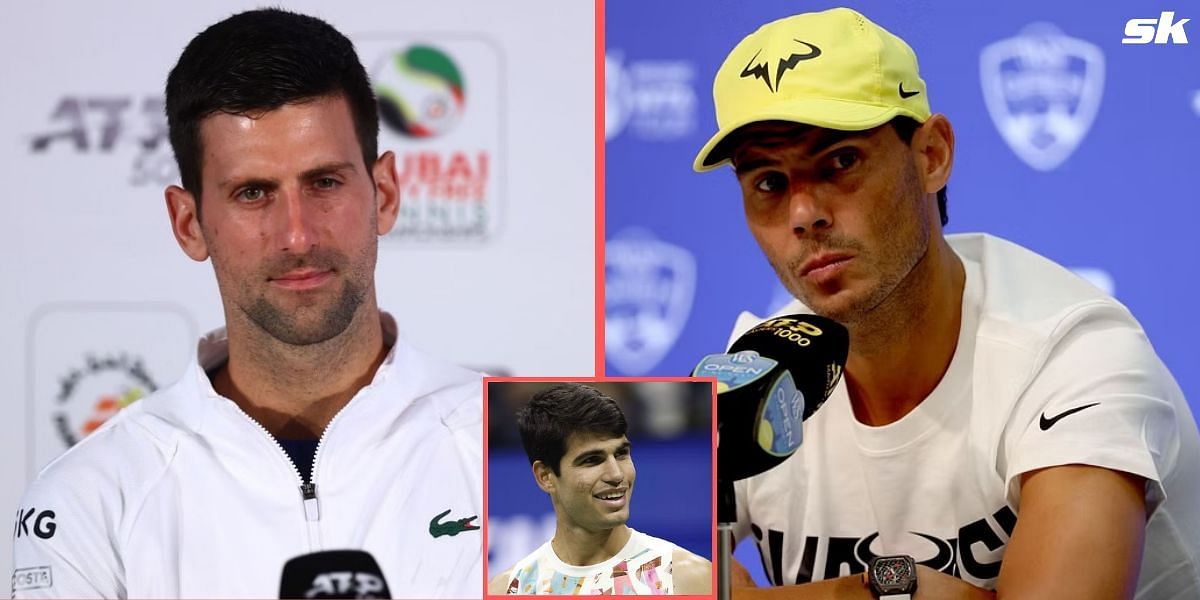 Novak Djokovic Rafael Nadal Carlos Alcaraz World No.1 