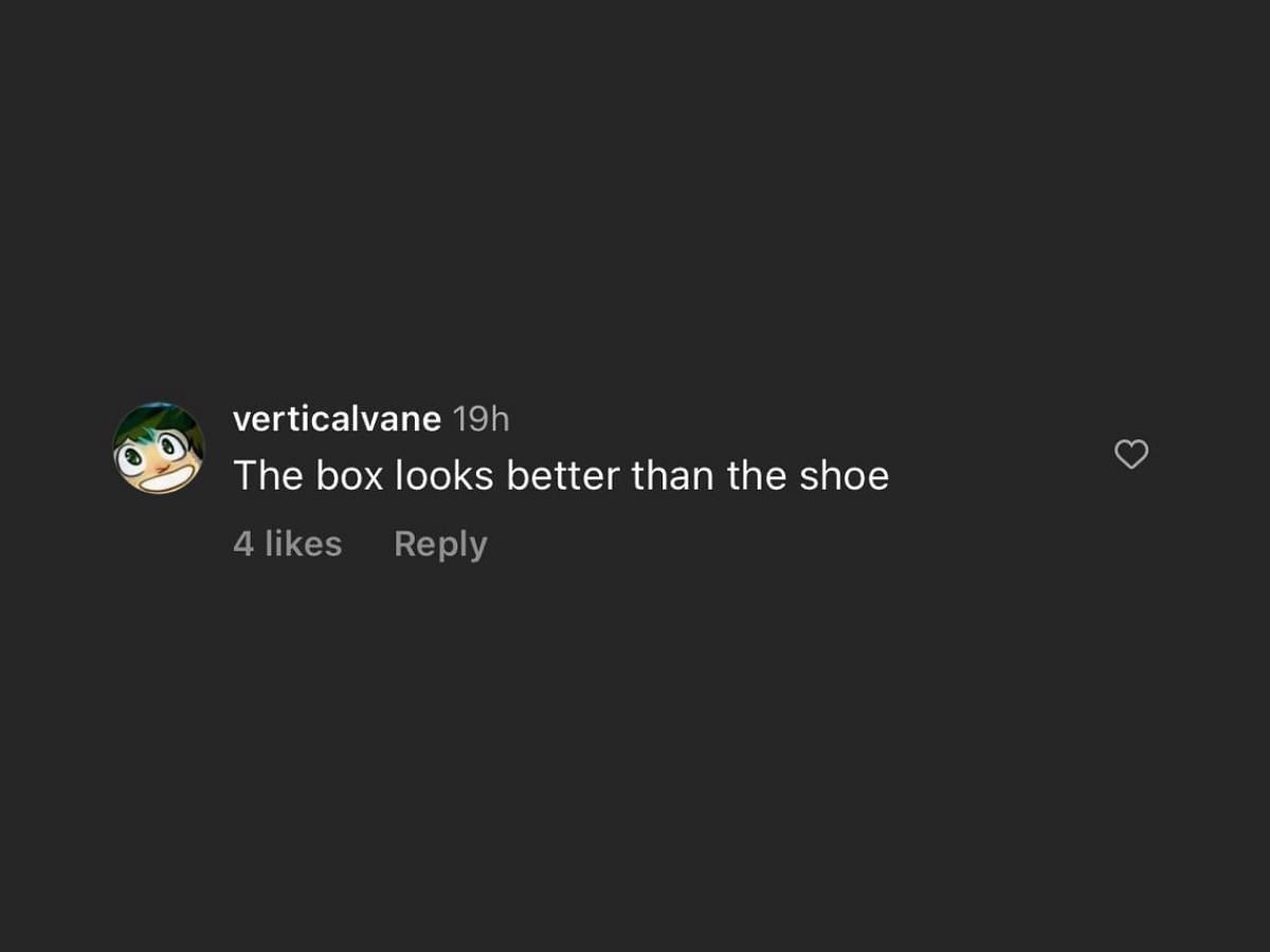 A netizen&rsquo;s comment on the Air Jordan &quot;Midnight Navy&quot; sneakers (Image via Instagram/@zsneakerheadz)