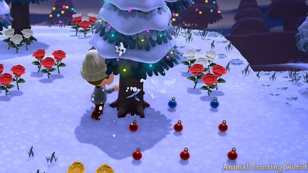 The Big Festive Tree can be crafted during Christmas (Image via Nintendo)