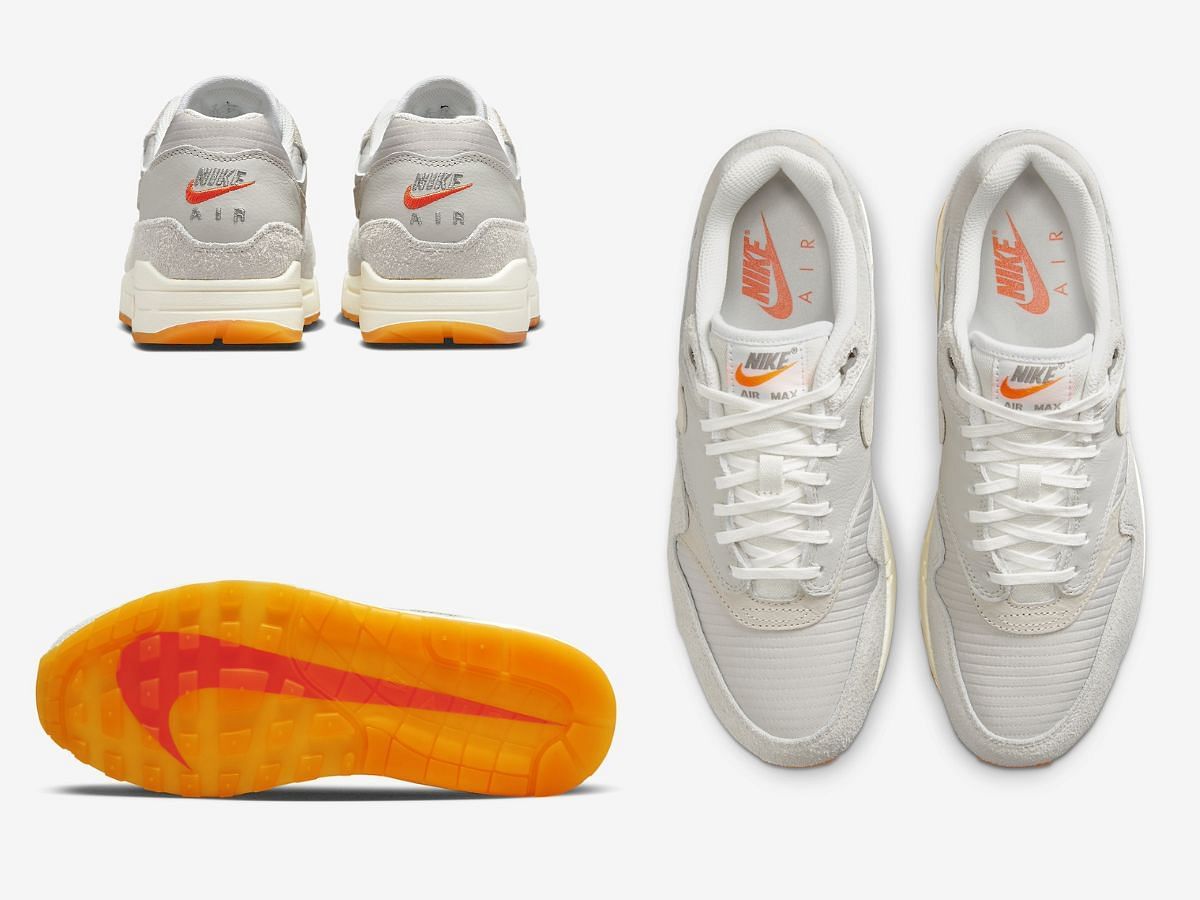 Nike Air Max 1 &ldquo;Light Iron Ore&rdquo; sneakers Overview (Image via SBD)