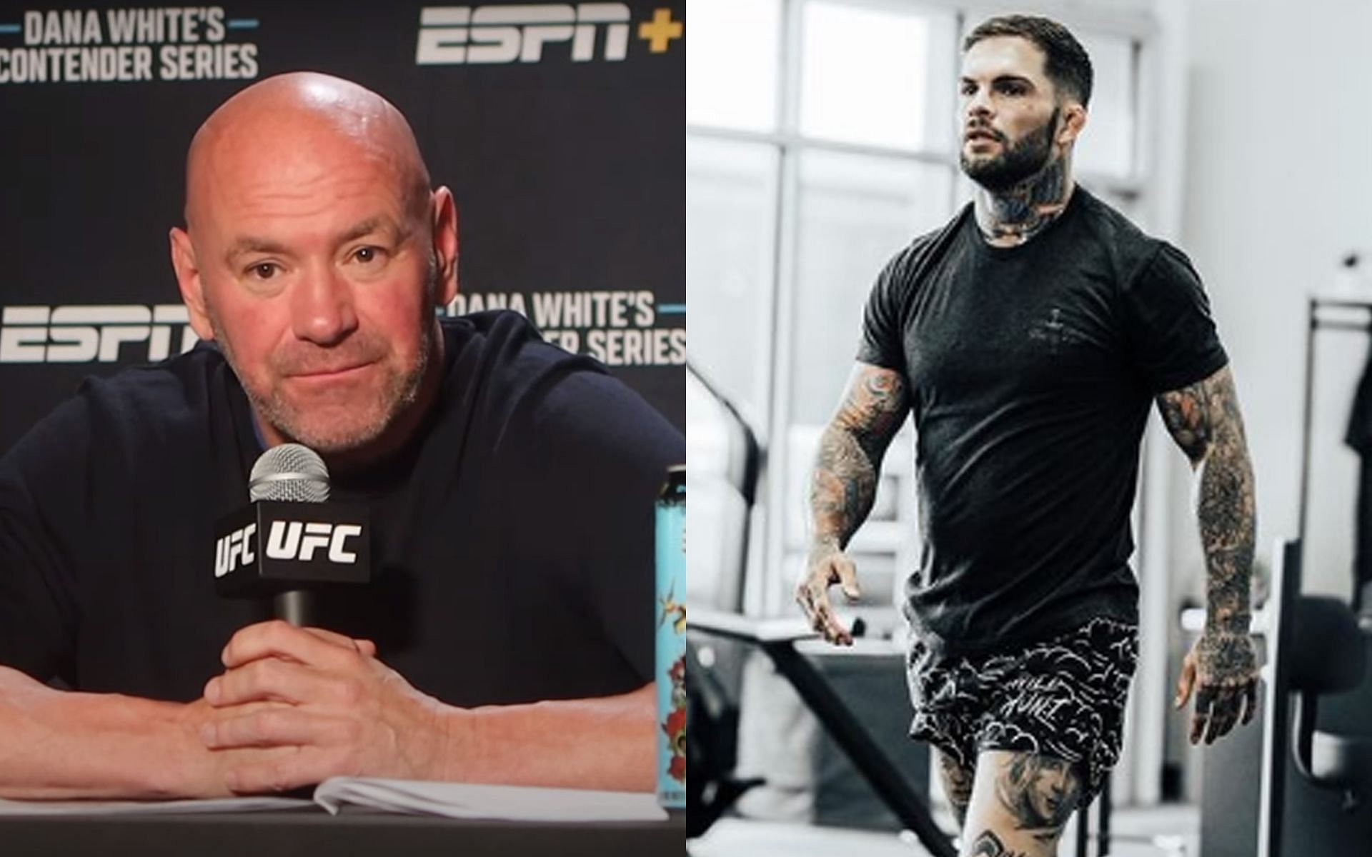 Dana White (left) and Cody garbrandt (right) (Images via UFC YouTube and @cody_nolove Instagram)