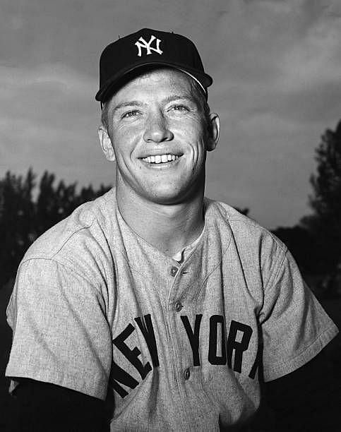 Mickey Mantle of the New York Yankees poses for a portrait, 1953.